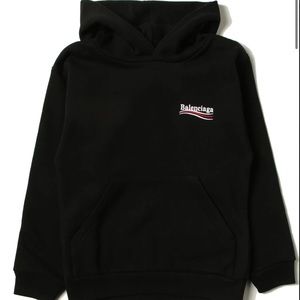 Balenciaga Black Hoodie Sweatshirt
